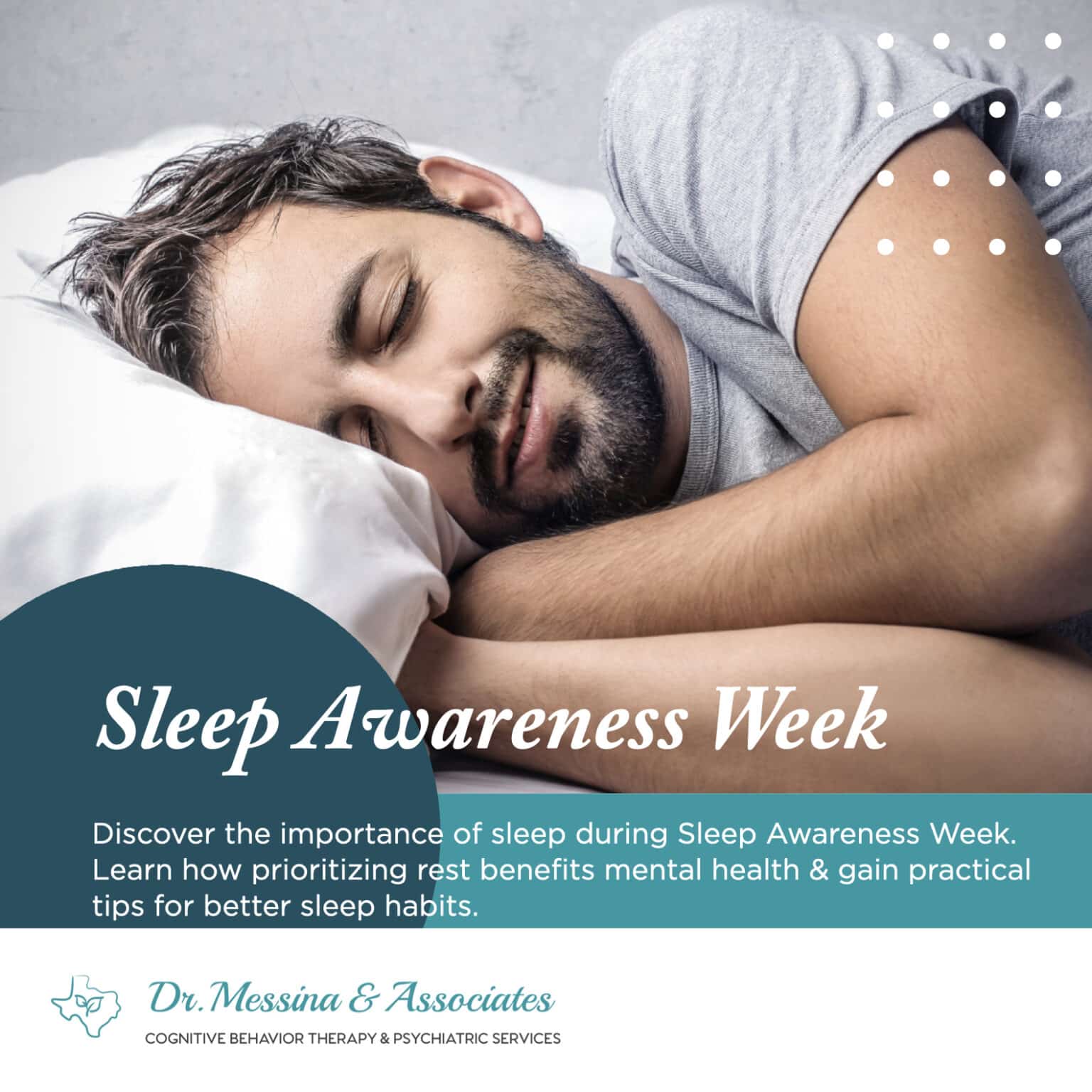 Sleep Awareness Week: Prioritizing Rest for Mental Health - Dr. Messina