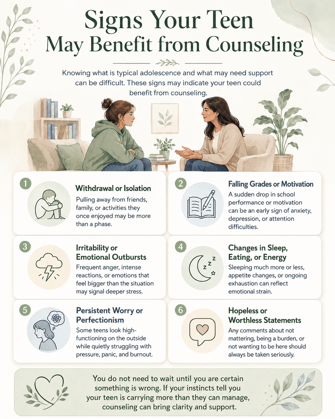 teen counseling graphic for our southlake teen counselingp practice