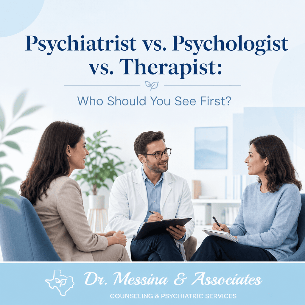 Psychiatrist vs. Psychologist vs. Therapist: Who Should You See First?